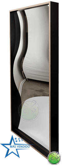 La sonrisa espejo en sí misma apretada. En otras palabras sin logotipos ni pequeños espejos (efecto disco) en él.